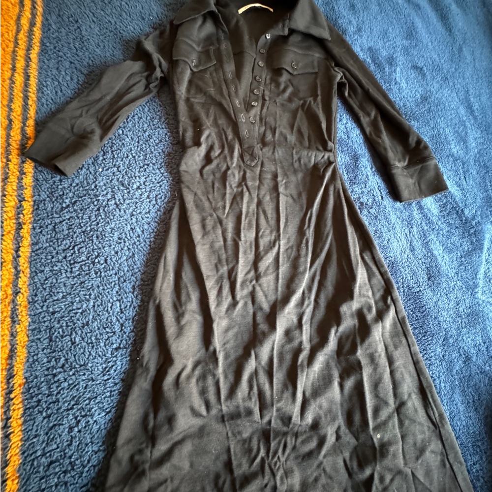 DVF Black Knit Dress (Size 6)